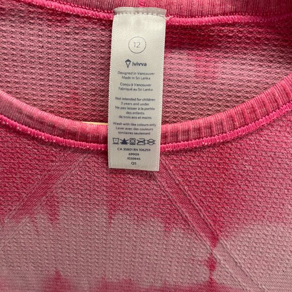 Ivivva Swiftly Short-Sleeve Girls Shirt - Pink - Picture 3 of 3